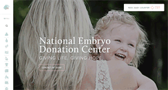 Desktop Screenshot of embryodonation.org