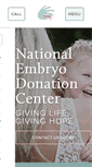 Mobile Screenshot of embryodonation.org