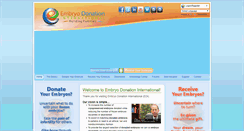 Desktop Screenshot of embryodonation.com