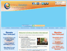 Tablet Screenshot of embryodonation.com